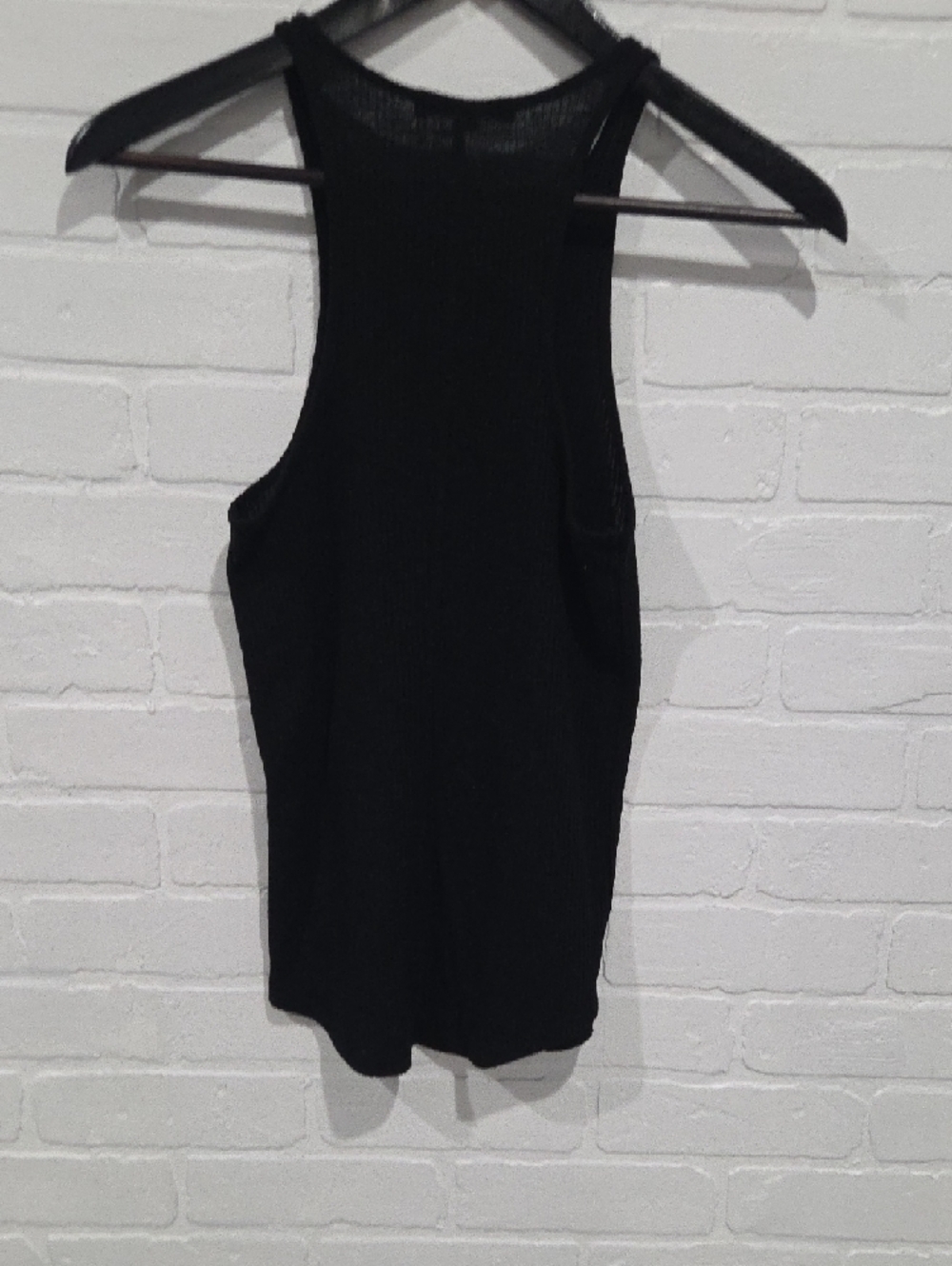 rag & bone Black Ribbed Racerback Tank - Picture 3 of 6